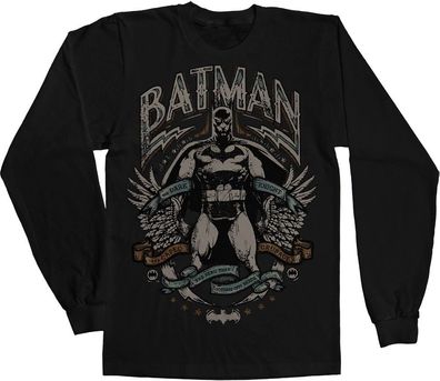 Batman Dark Knight Crusader Longsleeve Tee Black