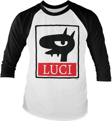 Disenchantment Luci Baseball Longsleeve Tee White-Black