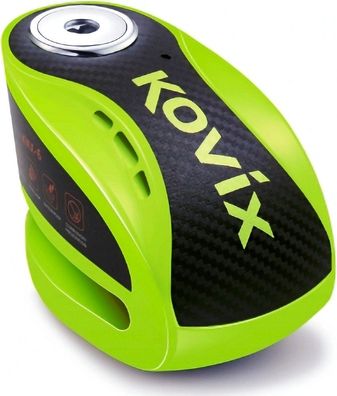 Kovix Motorrad Alarmbremsscheibenschloss KNX6 - 6 mm Pin Fluo Grün