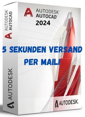 Autodesk Autocad 2024, Vollversion, Deutsch, Sofortversand E-Mail