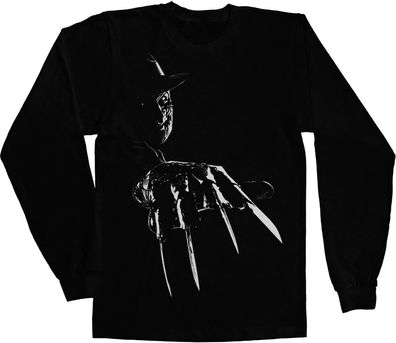 A Nightmare On Elm Street Freddy Krueger Longsleeve Tee Black