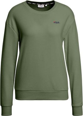 Fila Damen Sweatshirt Bantin Slightly Cropped Crew Sweat Oil Green