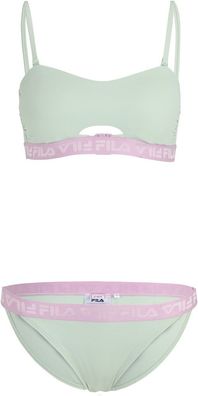 Fila Damen Bikini Sanming Bandeau Bikini Silt Green