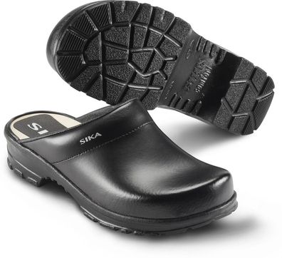 Sika Arbeitsschuh Comfort offener Clog Schwarz