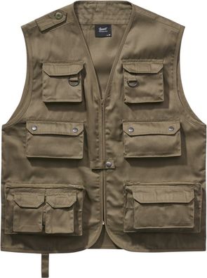 Brandit Weste Hunting Vest in Olive