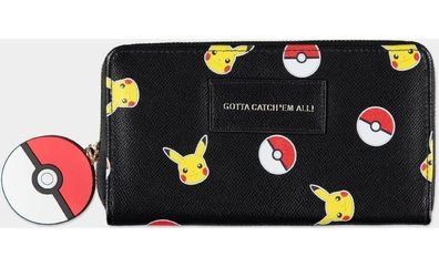 Pokémon - Pickachu Girls Zip Around Wallet Black