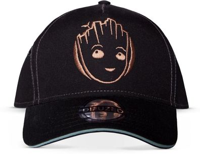 Marvel - I Am Groot - Men's Adjustable Cap Black