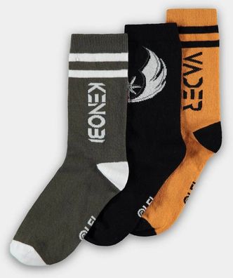 Obi Wan Kenobi - Men's Crew Socks (3Pack) Multicolor