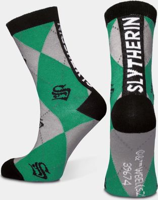 Harry Potter - Slytherin Kids Crew Socks (2Pack) Multicolor