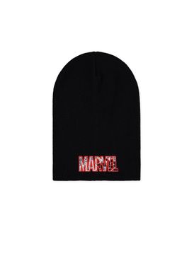 Marvel - Men's Core Logo Slouchy Beanie Black