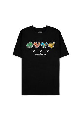 Pokémon - Starters - Men's Short Sleeved T-Shirt Black