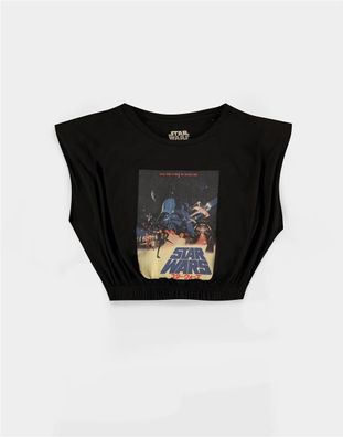 Star Wars - Cropped Women's Tank Top Black