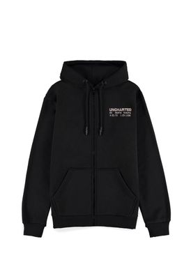 Uncharted - Men's Zipper Hoodie Black