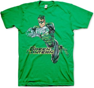 Green Lantern Distressed T-Shirt Green