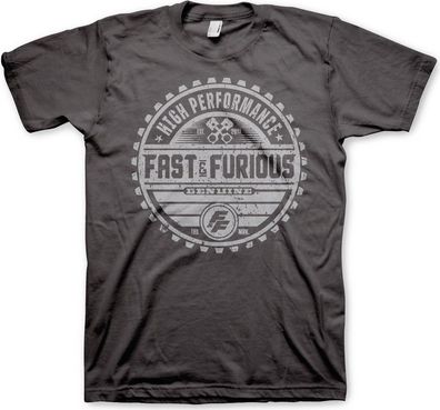 Fast & The Furious Genuine Brand T-Shirt Dark-Grey