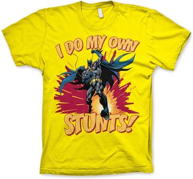 Batman I Do My Own Stunts T-Shirt Yellow