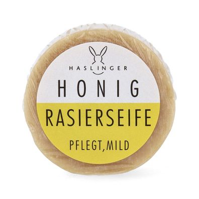 Haslinger Rasierseife HONIG 60g mild und pflegend