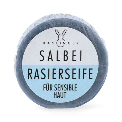 Haslinger Rasierseife mit Salbei für sensible Haut 60g