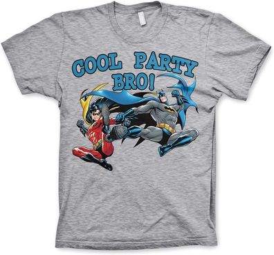 Batman Cool Party Bro! T-Shirt Heather-Grey