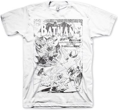 Batman Umbrella Army Distressed T-Shirt White