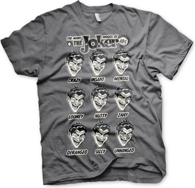 Batman The Many Moods Of The Joker T-Shirt Dark-Grey