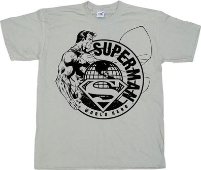 Superman World Hero Sketch Khaki