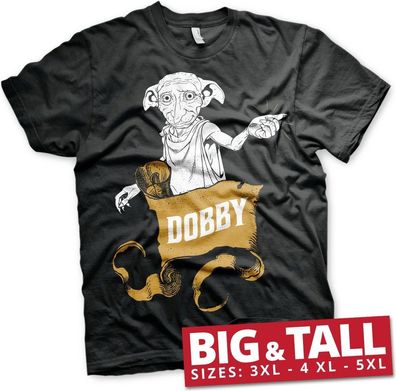 Harry Potter Dobby Big &amp; Tall T-Shirt Black