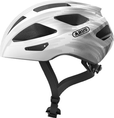 ABUS Fahrradhelm Macator Road Helm 87232P White Silver