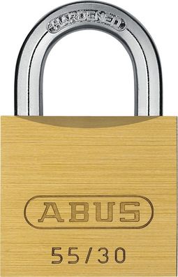 ABUS Schloss 55 Vorhangschloss Messing 2854 Gold