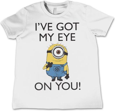 Minions I Got My Eye On You Kids T-Shirt Kinder White