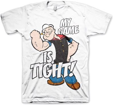 Popeye Game Is Tight T-Shirt White