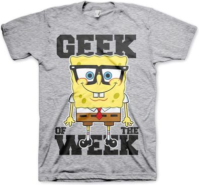 SpongeBob SquarePants Geek Of The Week T-Shirt Heather-Grey