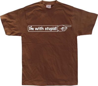 Hybris I'm With Stupid! Brown