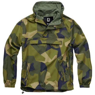 Brandit Jacke Summer Windbreaker in Swedisch Camo M90