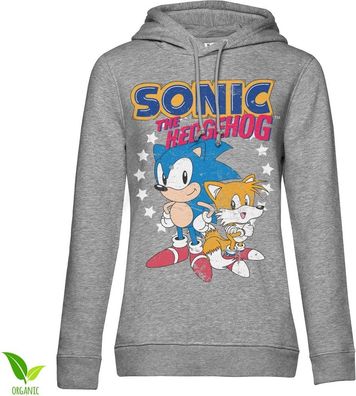 Sonic The Hedgehog Sonic & Tails Girls Hoodie Damen Heather-Grey