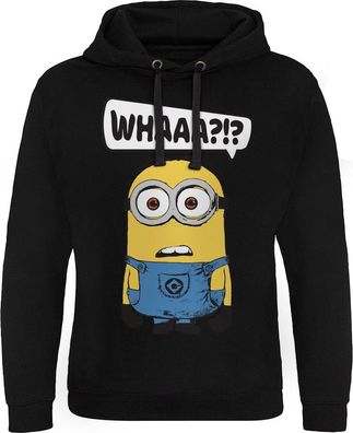 Minions Whaaa?!? Epic Hoodie Black