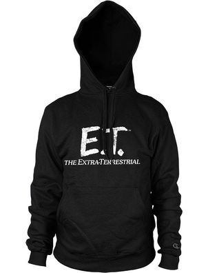 E.T. Extra-Terrestrial Distressed Hoodie Black