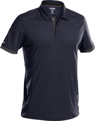 Dassy Poloshirt Traxion PES44 Nachtblau/Anthrazitgrau