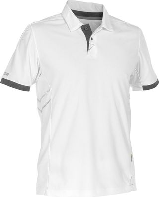 Dassy Poloshirt Traxion PES44 Weiß/Anthrazitgrau