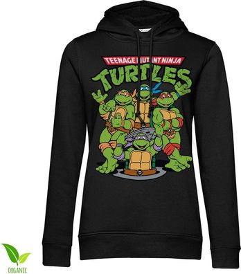 Teenage Mutant Ninja Turtles Group Girls Hoodie Damen Black