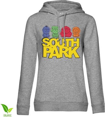 South Park Sketched Girls Hoodie Damen Heather-Grey