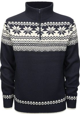 Brandit Herren Strickjacke Troyer Norweger Navy