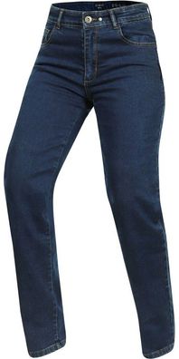 Trilobite Motorradhose Jeans Fresco Damen Slim-Fit Dunkelblau