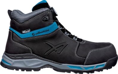 Albatros Sicherheitsschuh Tofane Black Ql CTX Mid S3 ESD Wr HRO SRC Schwarz-Blau