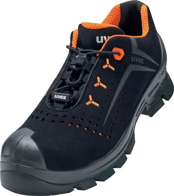 Uvex 2 Halbschuhe S1P 65212 Schwarz, Orange (65212)