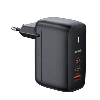 65W 3-Port USB 2x Typ-C 1x USB Mini Fast Charger Schnell-Ladegerä