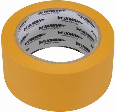 Fixman Absperr- und Klebebänder Gewebe-Klebeband 50 mm x 33 m, gelb