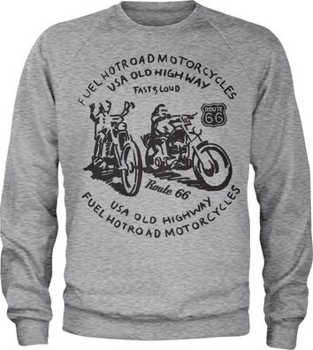 Route 66 Fuel Sweatshirt Heather-Grey