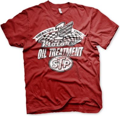 STP Oil Treatment Distressed T-Shirt Tango-Red