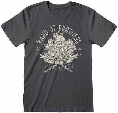 Teenage Mutant Ninja Turtles - Band Of Brothers (Unisex) T-Shirt Charcoal